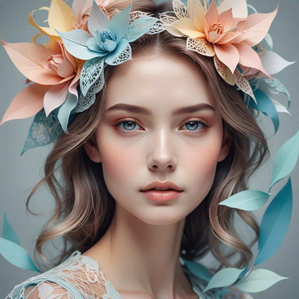 Ethereal Woman Portrait in Soft Focus