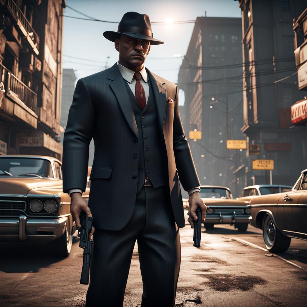 3D Gangster with Epic Videogame Graphics