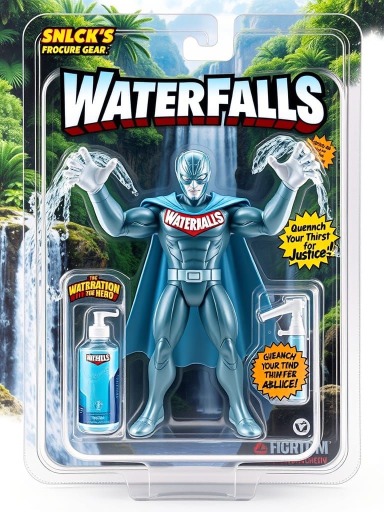 Hydration Hero Action Figure in Tropical Rainforest