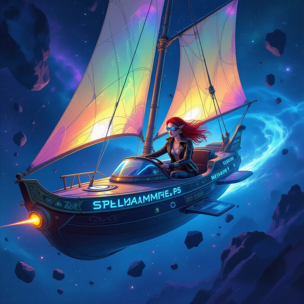 Spelljammer Ship Navigates Cosmic Winds in Retro-Futuristic ...