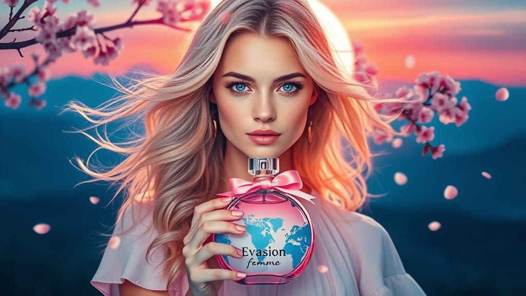 Ethereal Goddess of Evasion in Pastel Hues