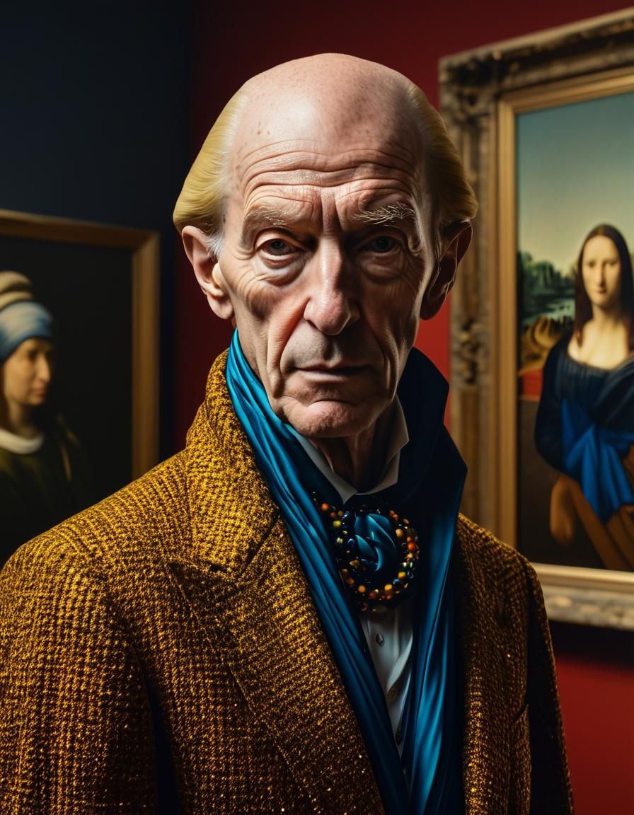 Extravagant Aliens in Art Museum: Photorealistic Magical Rea...