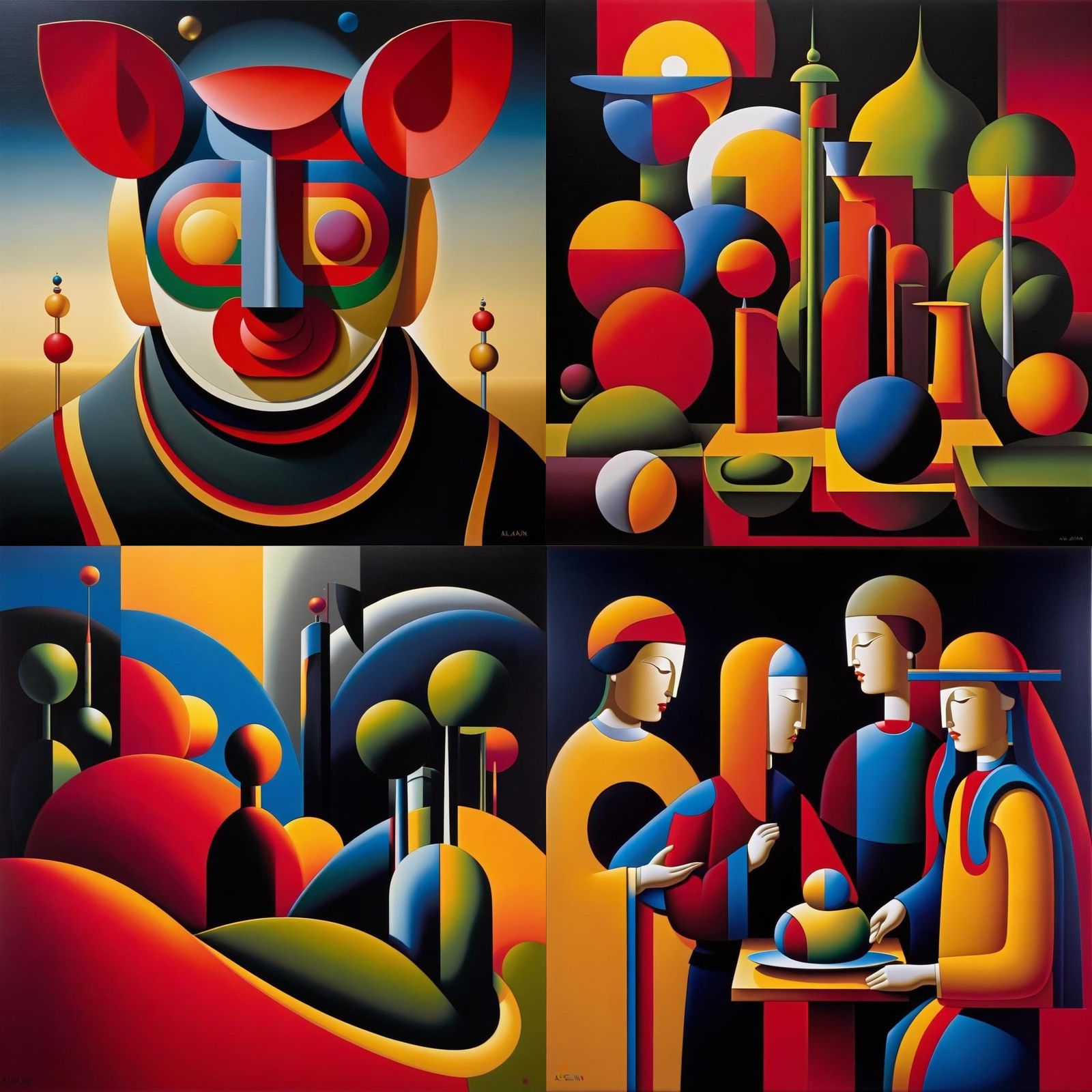 Surreal Landscape Art in Soft-Edge Style