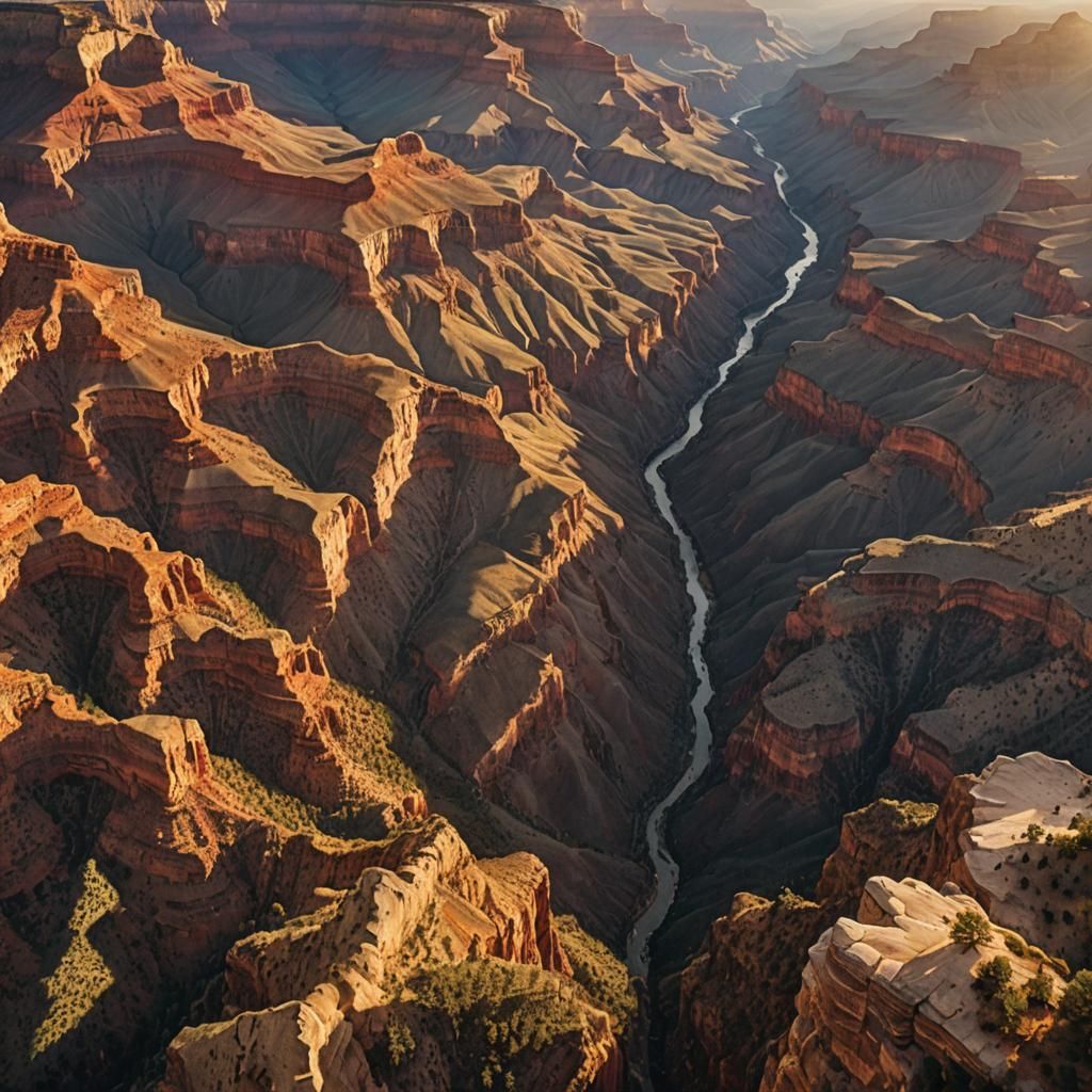 Grand Canyon Sunrise: Majestic Wilderness Landscape