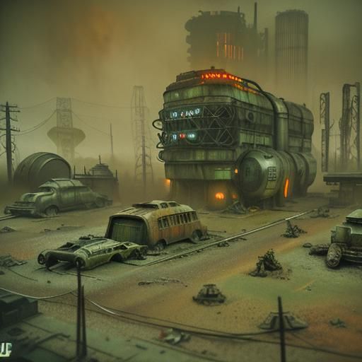 Radioactive Fog: A Retro Sci-Fi Diorama