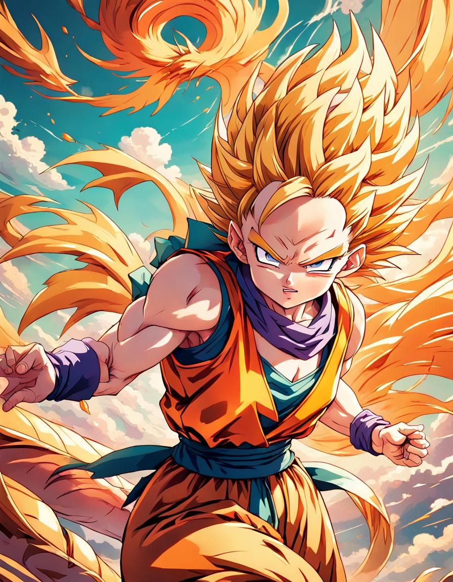 Heroic Dragon Ball Anime Costume in Manga Style