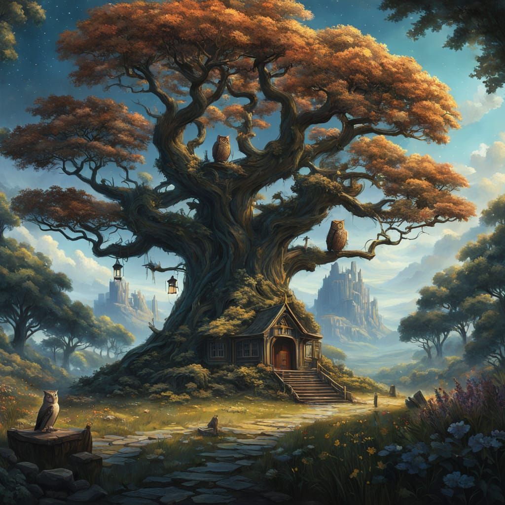 Fantastical Orchestra Under Starlit Sky