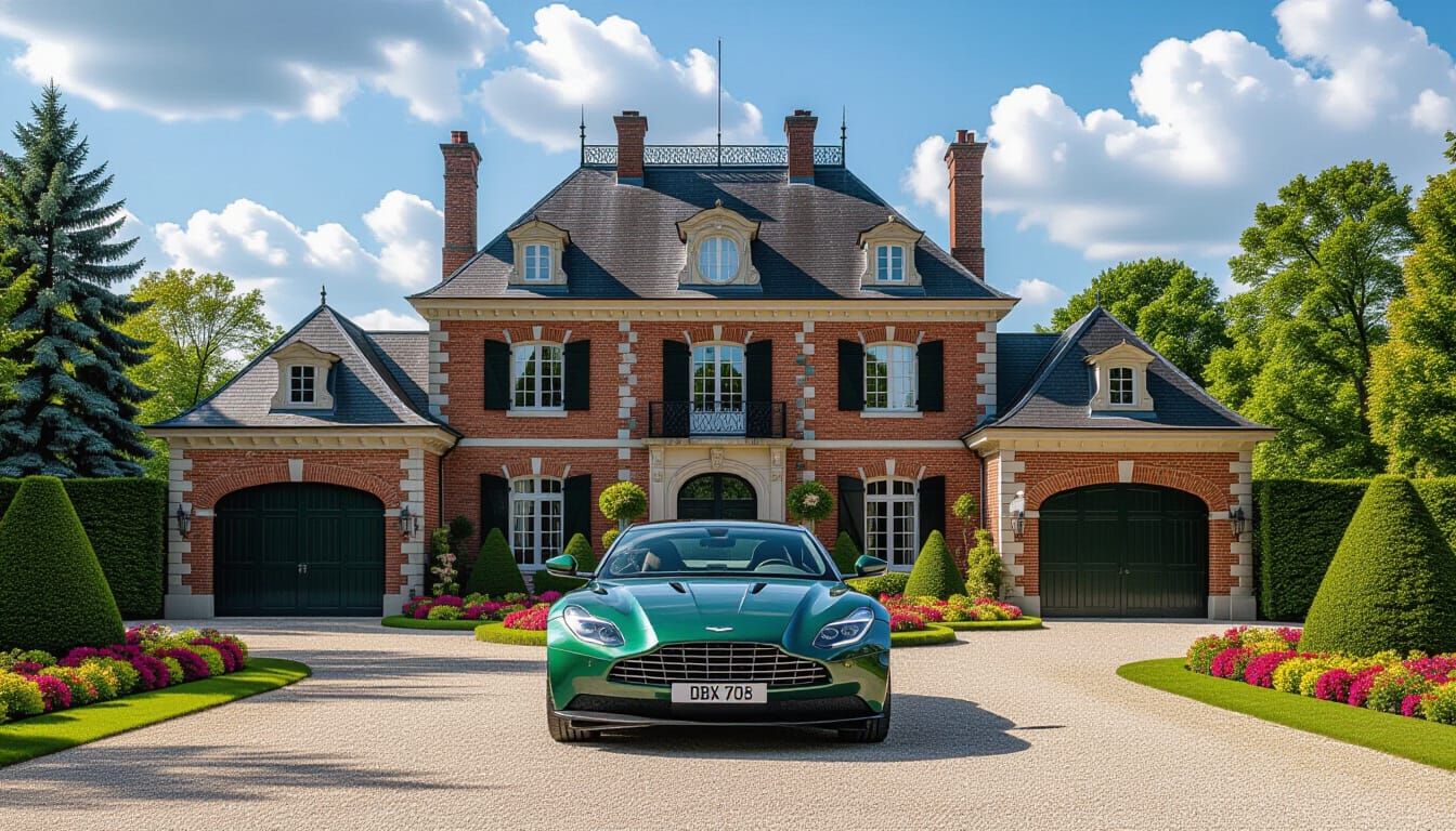 Victorian Chateau With Aston Martin DBX
