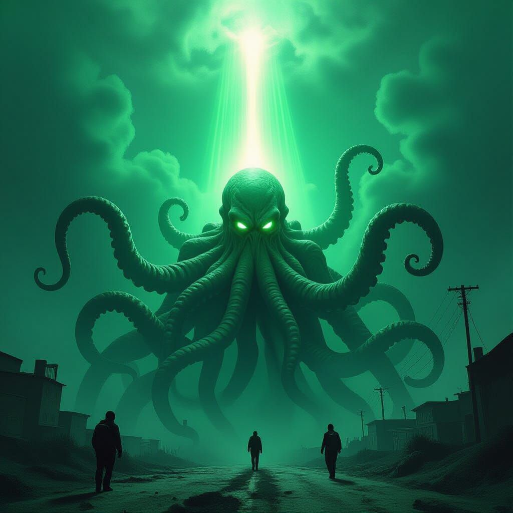Cthulhu Invasion with Roswell Green Beam