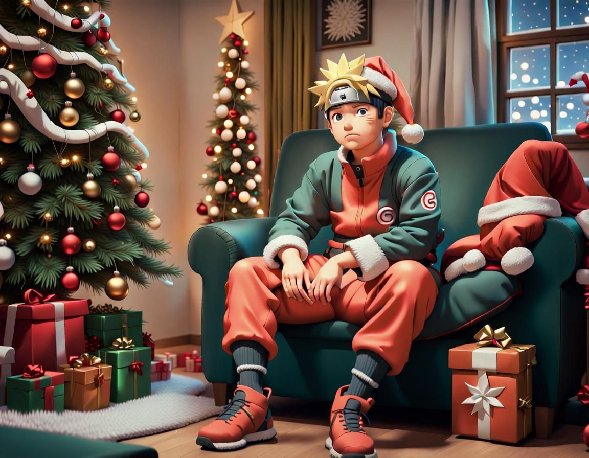 Naruto enjoying Christmas 🎄⛄