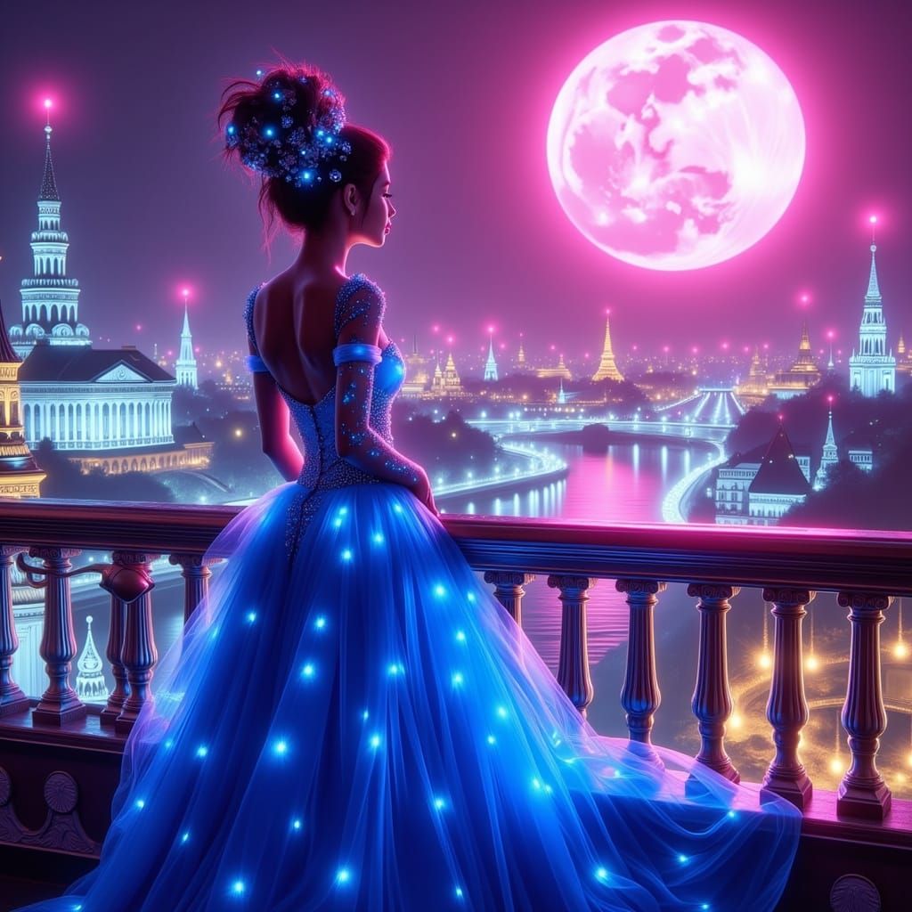 Russian Tsaritsa Reigns in Futuristic Moscow Under the Pink ...