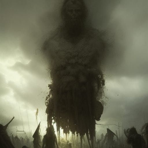 Post-Apocalyptic Warrior in Horror Style