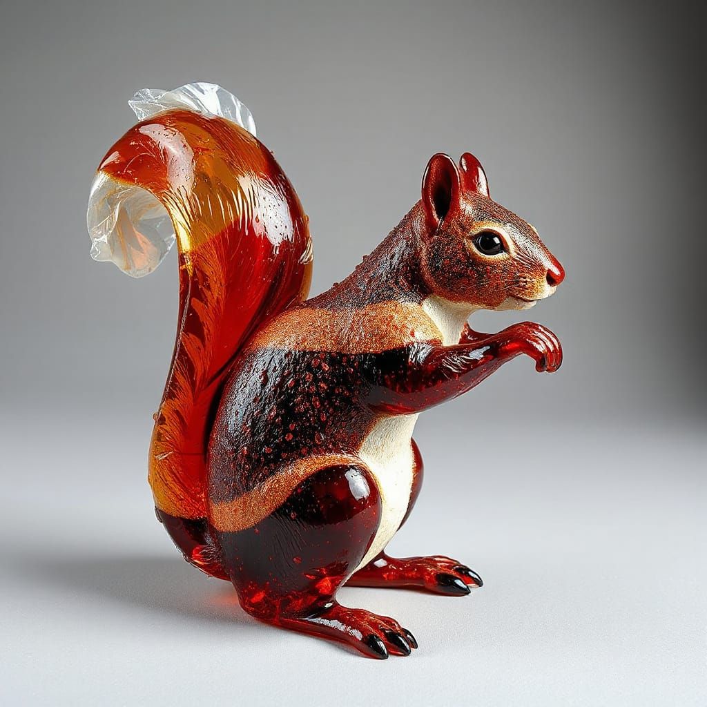 Squirrel Made of Coca-Cola Liquid, Inspired by Malevich and ...