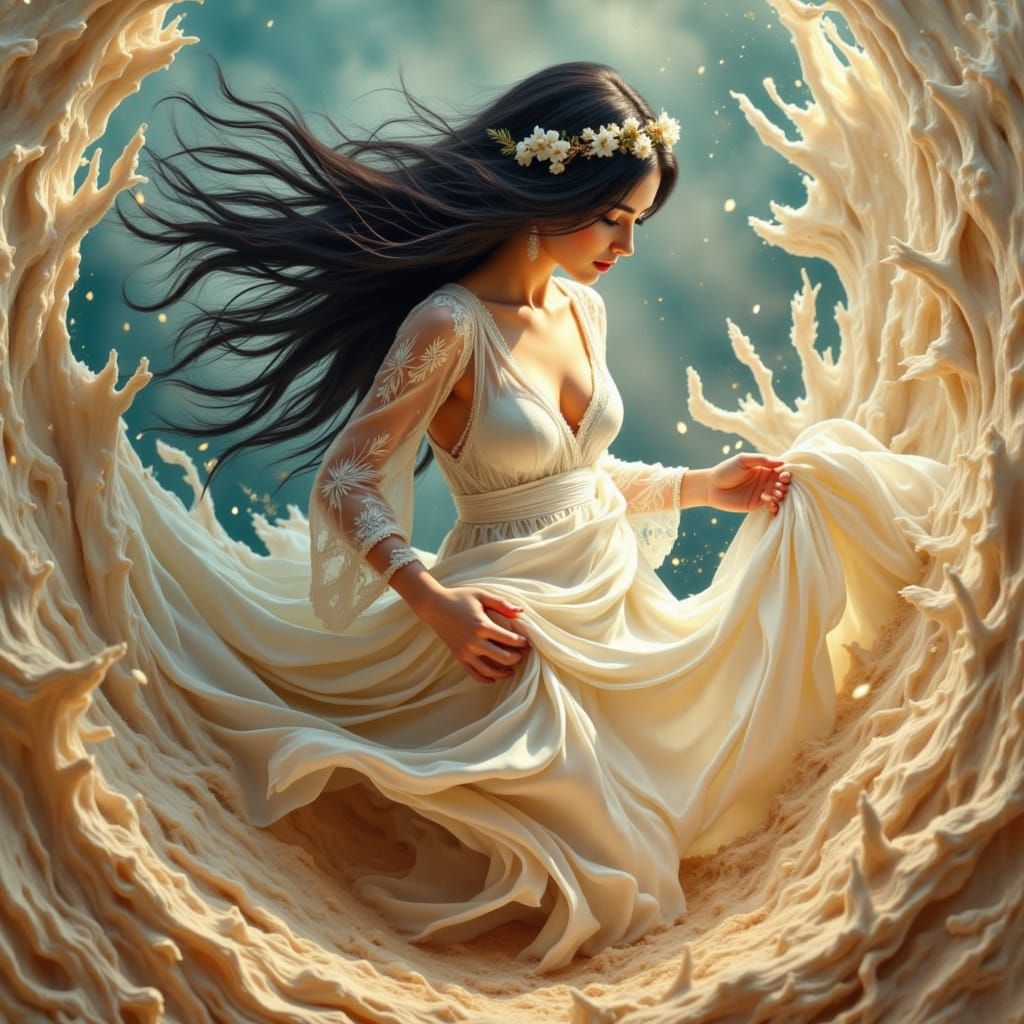 Surreal Beauty Unfurls from Desert Sandstorm