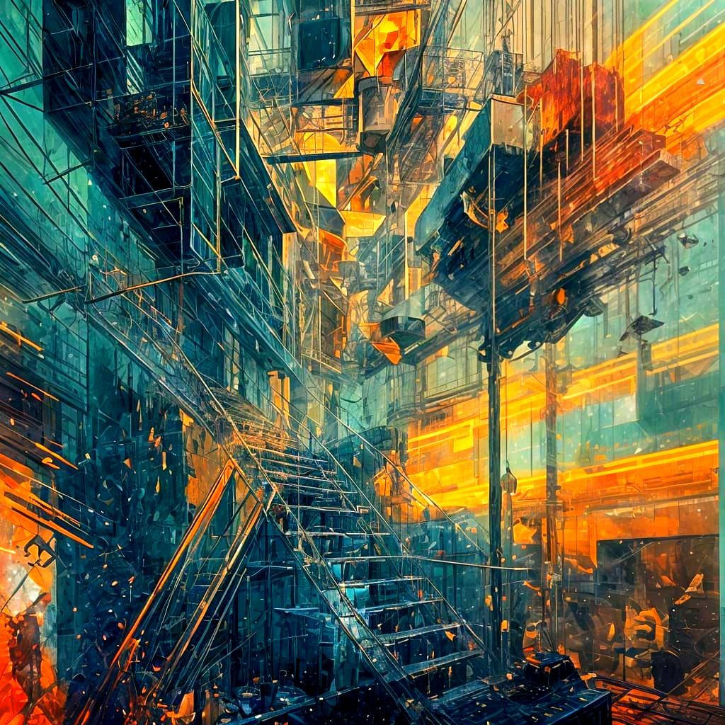 Glass Building Destruction