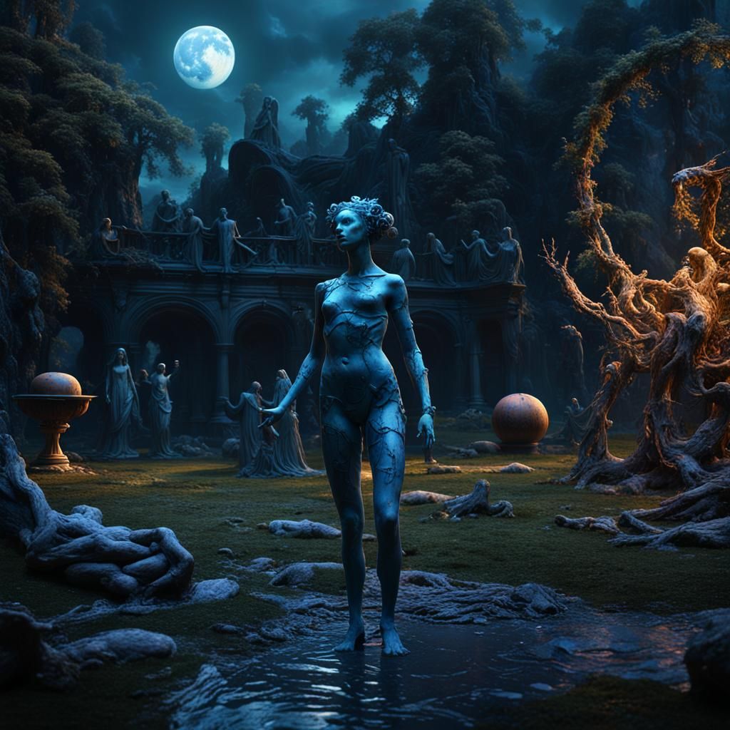 Venus Reimagined: Dark Industrial Fantasy Art