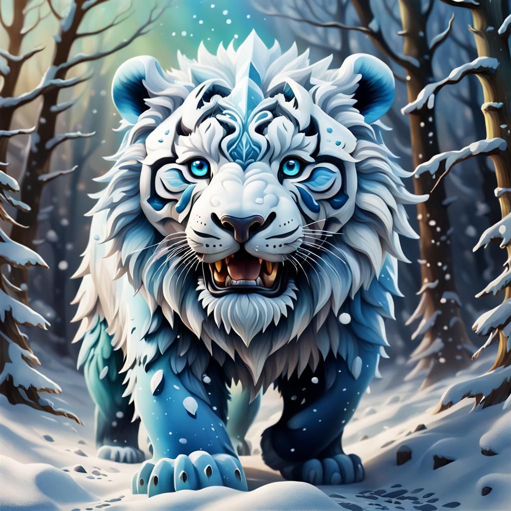 Animal Figures Appear in Falling Snowflakes