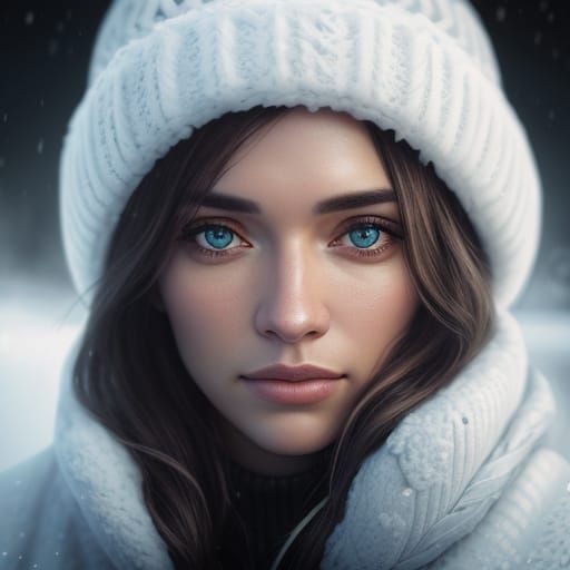 Winter Wonderland Close-Up Portrait with Ambient Light