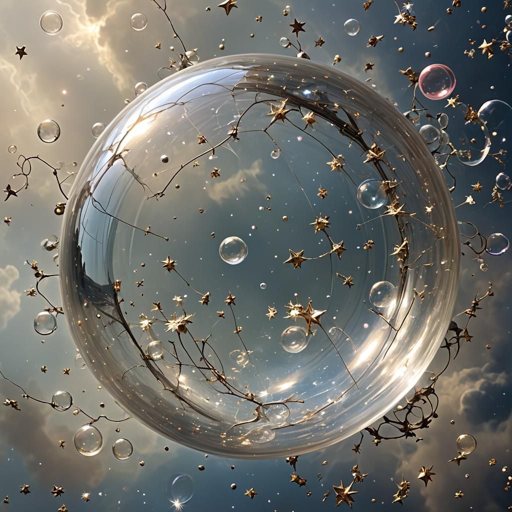 Diaphanous Dome Breaking: Gouache and Watercolor Impression