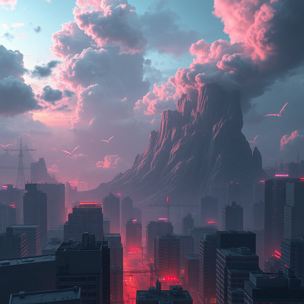 Infrared Bursts Light Up a Fantastical Cityscape