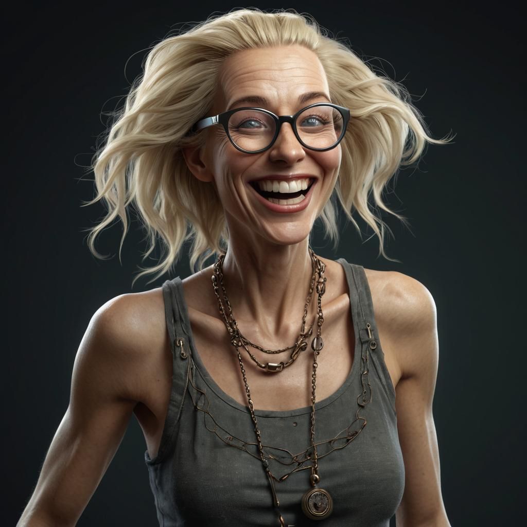 Future Seer with Humorous Style in Dark Fantasy