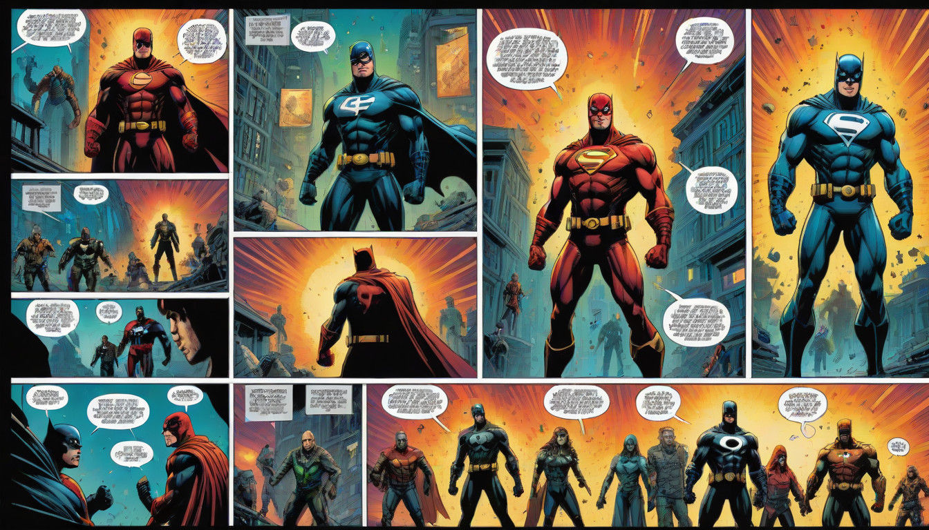 Comic Book Art in the Style of Mark Brooks and Dan Mumford