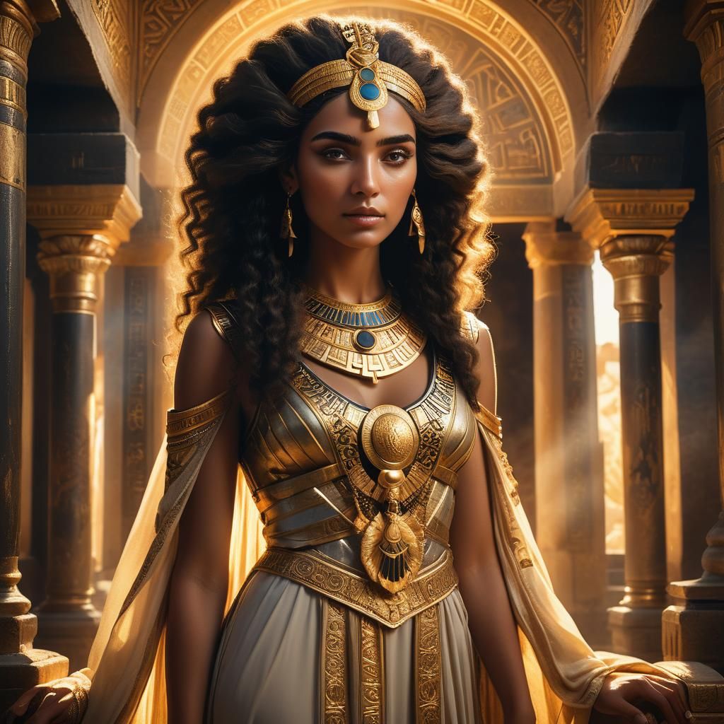Baroque Fantasy Portrait of the Great Goddess Isis