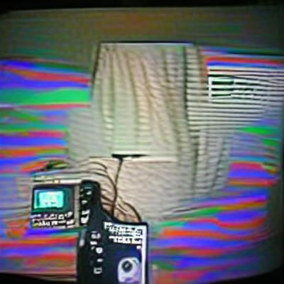 Weirdcore Static TV Recorded by VHS Camera