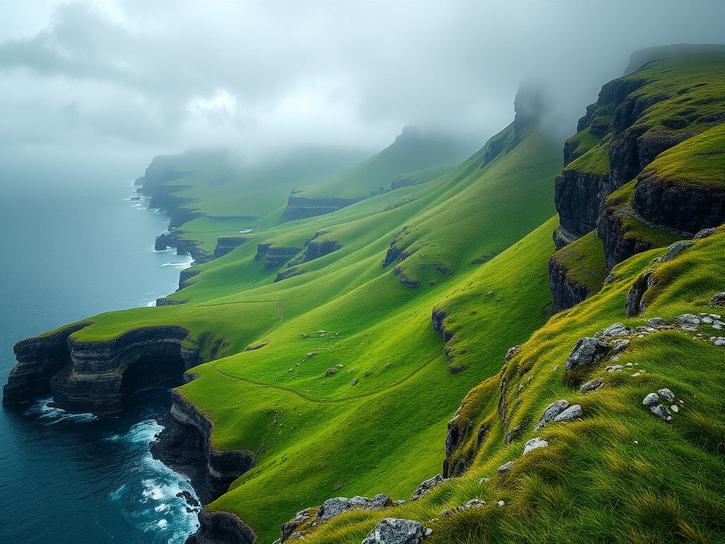 Ireland's Emerald Hills and Coastline in 8K