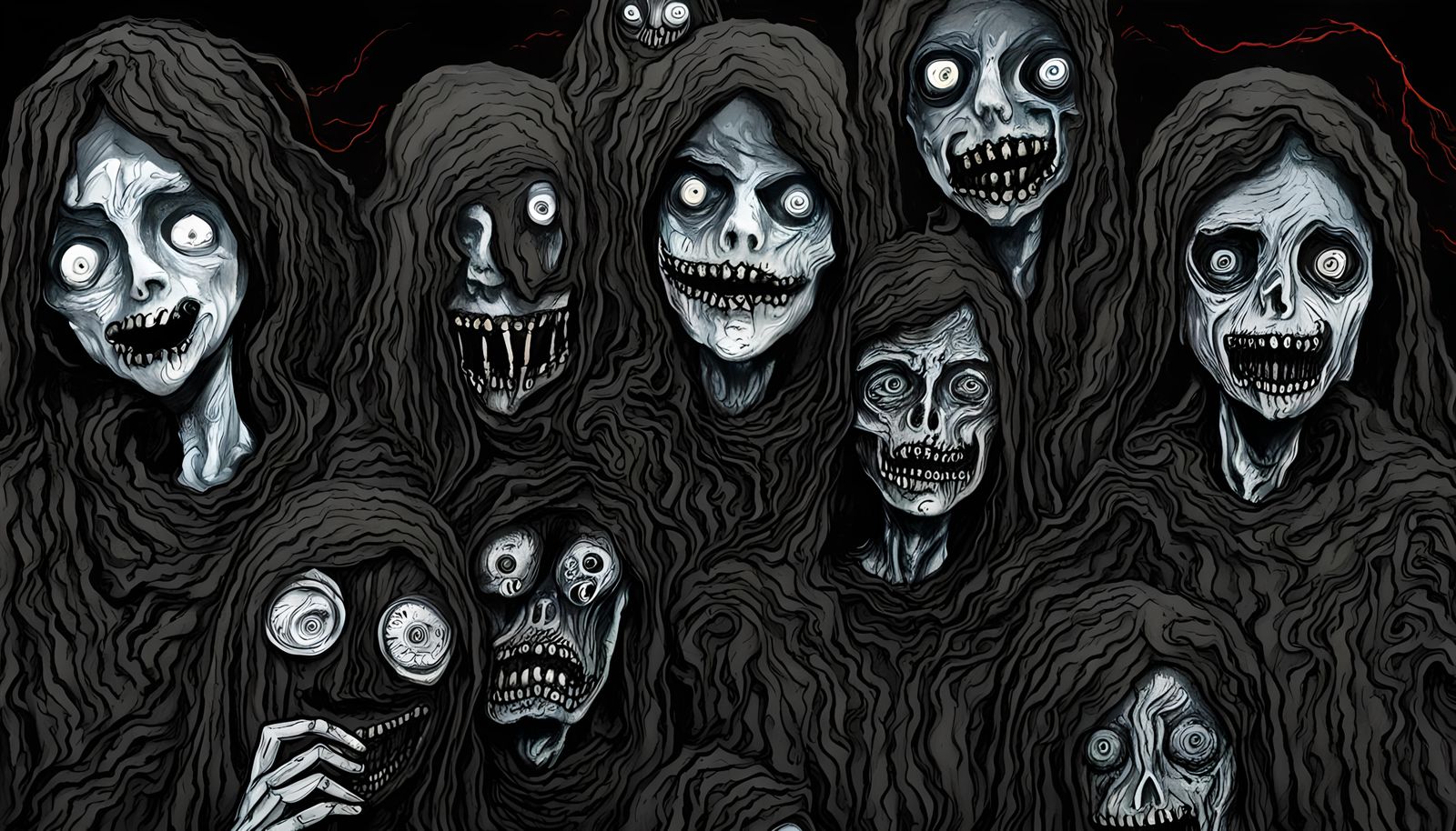 Creepy Doll Girl Inspired by 'The Scream'