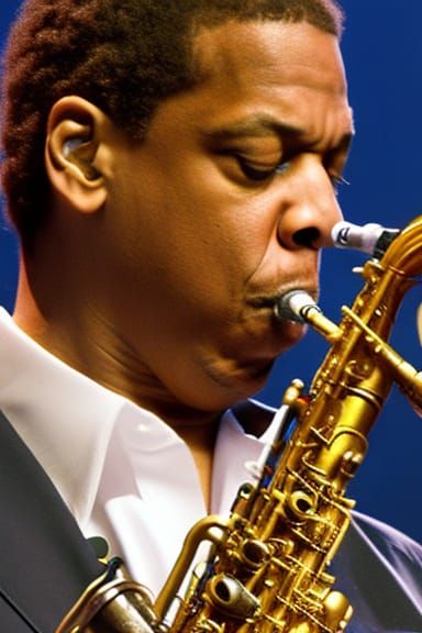 Jay-Z Playing Saxophone