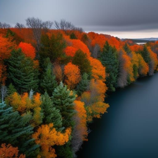 Dramatic Winter Storm with Volumetric Lighting