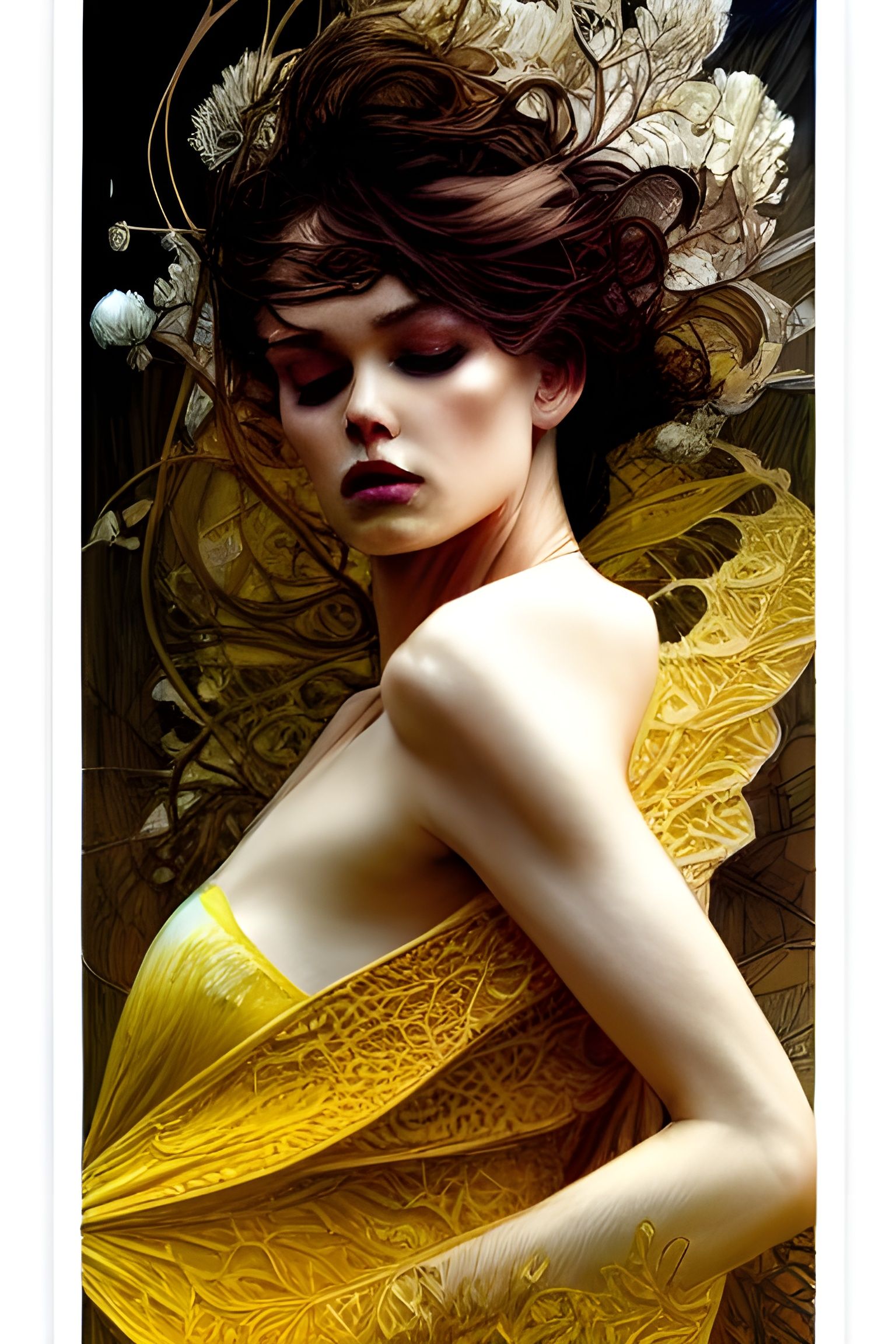 Ethereal Scenic Design in Art Nouveau Style