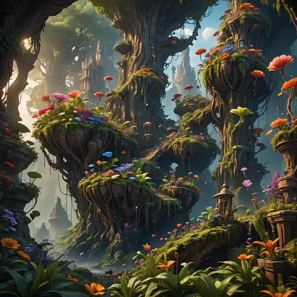 Fantastical Matte Painting of New Growth and Opportunity