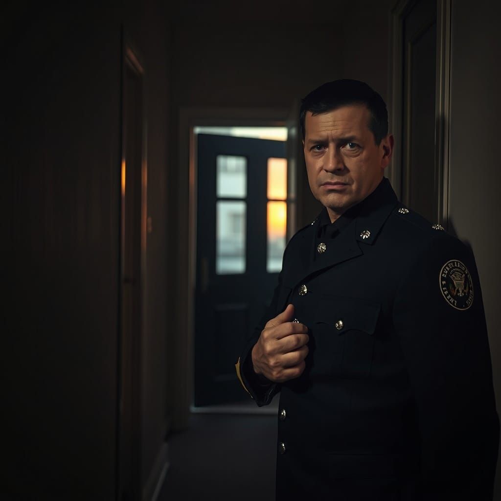 Narrow, Eerie Landing at Sunset, Police Officer's Somber Mom...