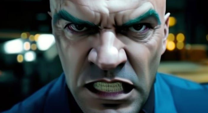 Lex Luthor Minimalist Portrait