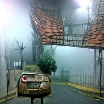 Eerie Fogscape Inspired by Silent Hill