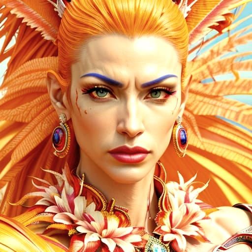 Eccentric, Lifelike Portrait in Cinematic Realism