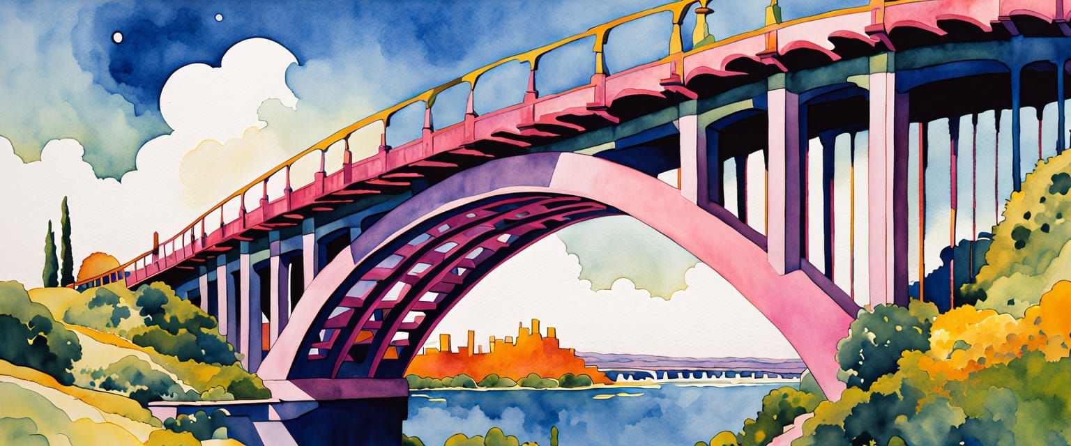Whimsical Bridge Design Inspired by Masters and Anime