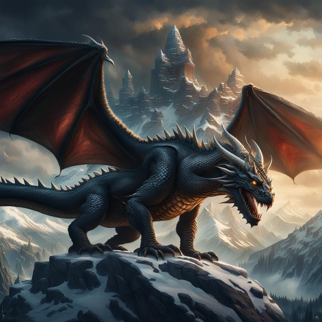 Canada as a Dragon: Epic Cinematic Digital Painting