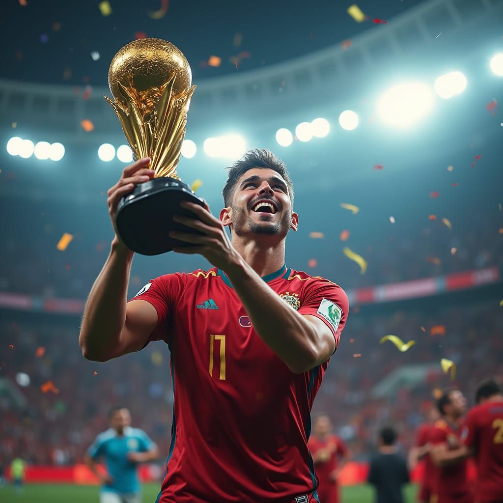 Vasco's Ballon d'Or Hero in Vibrant Cinematic Style