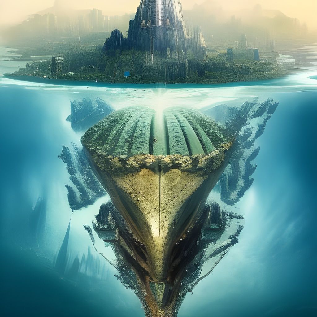 Epic Digital Painting of Atlantis