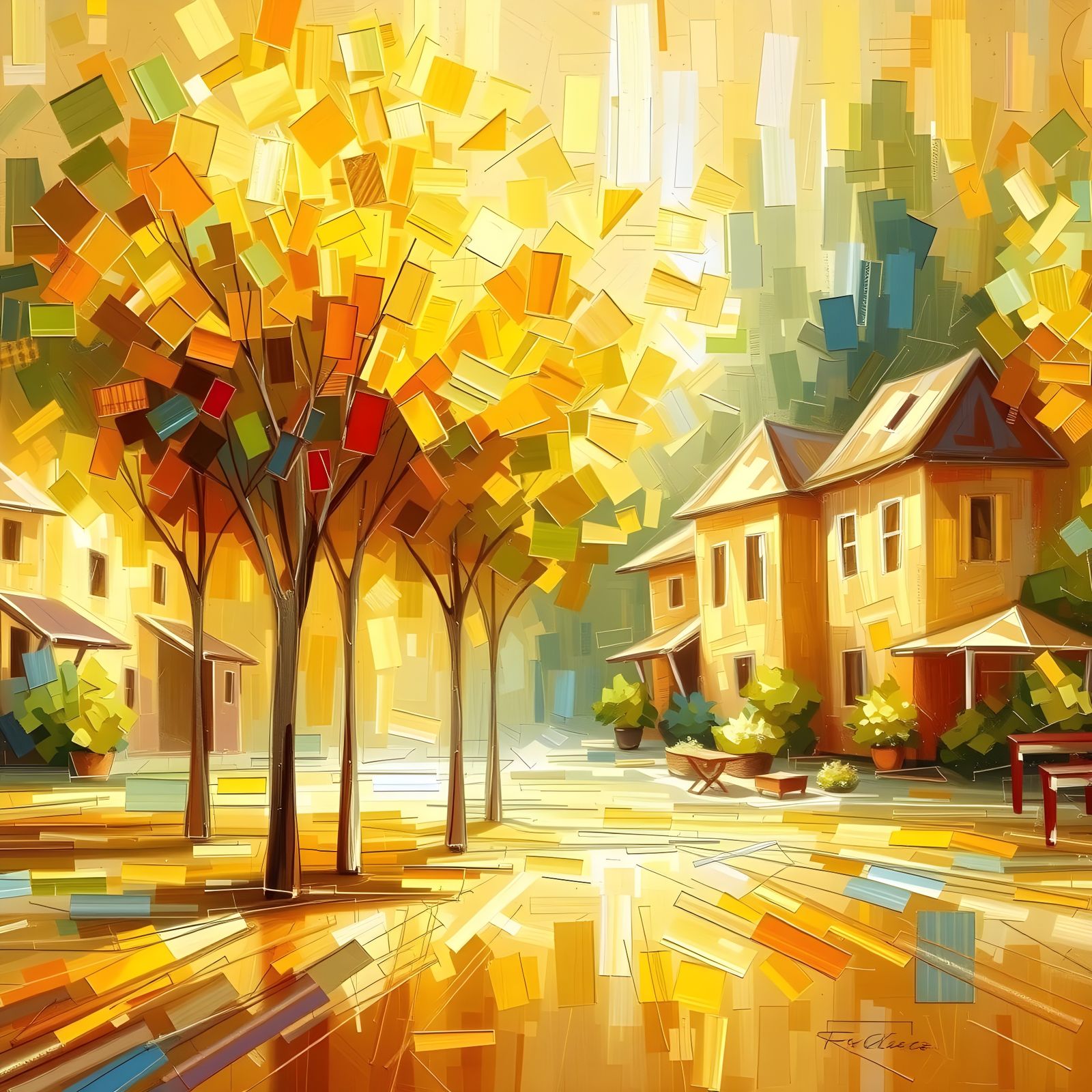 Village Landscape in Rural France