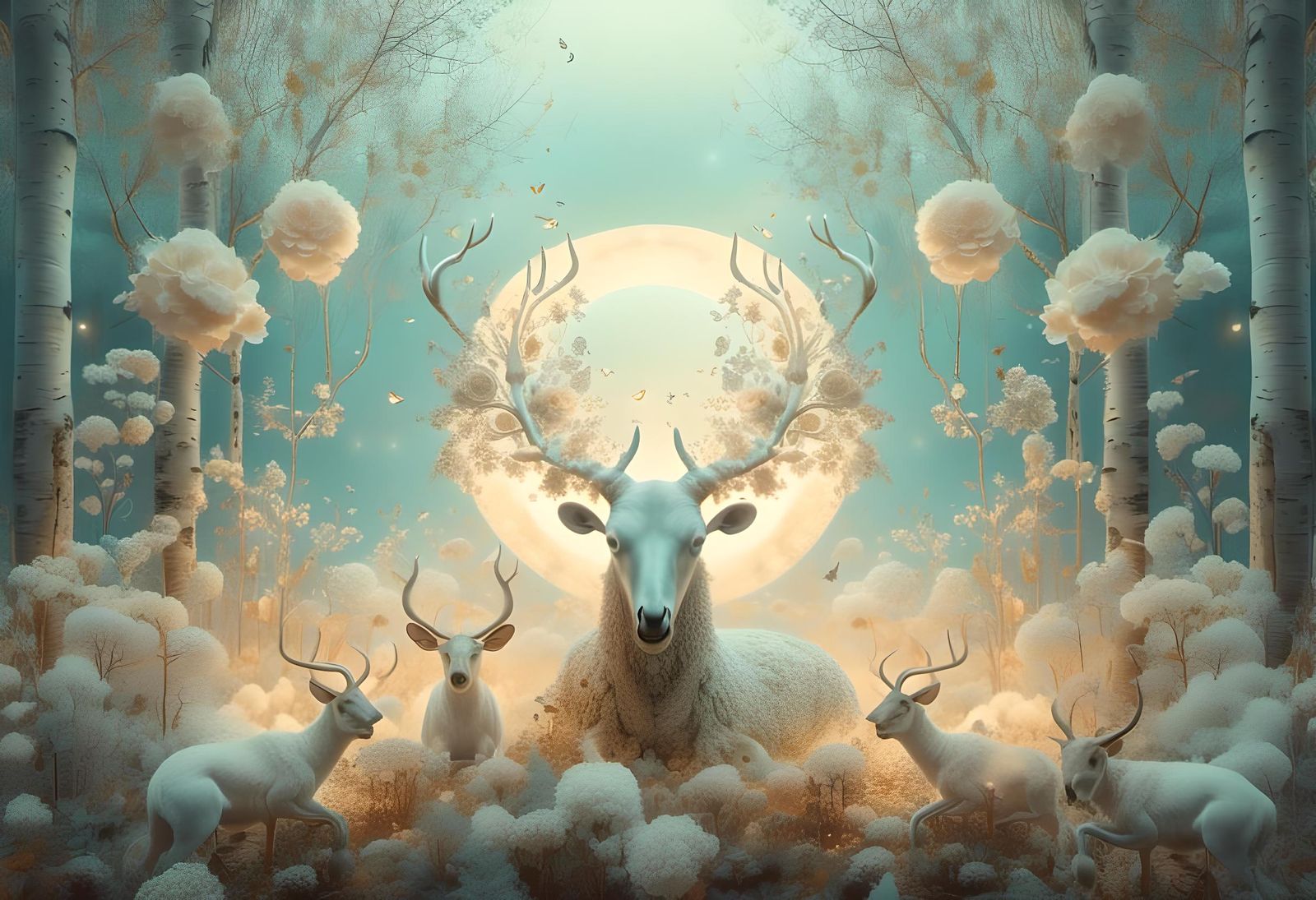 <lora:Vintage Goth:1.0> <lora:IdyllicWorld:1.0> Hyperreal digital art, deep contrast, dreamy scenic shot, small spirited...