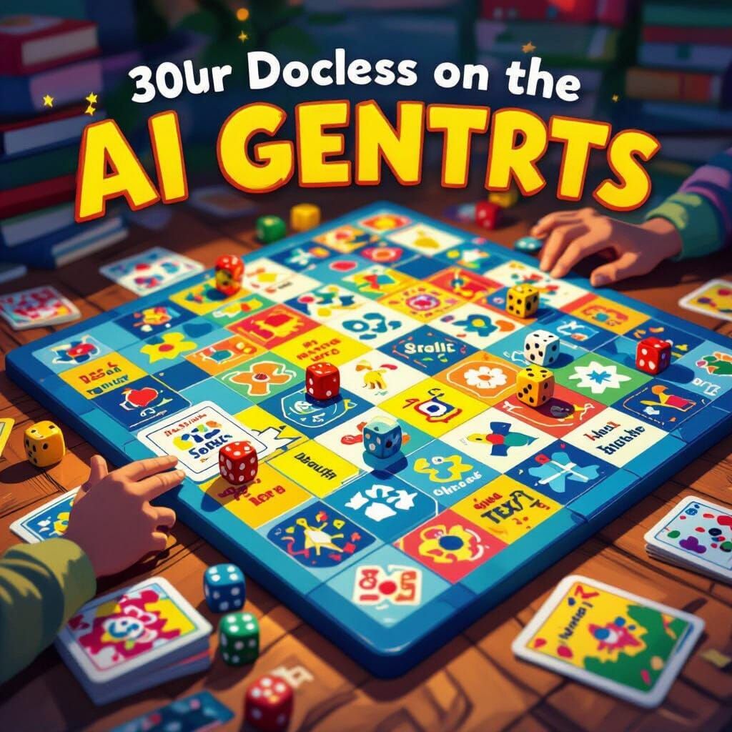 Educational AI Detection Board Game for Kids
