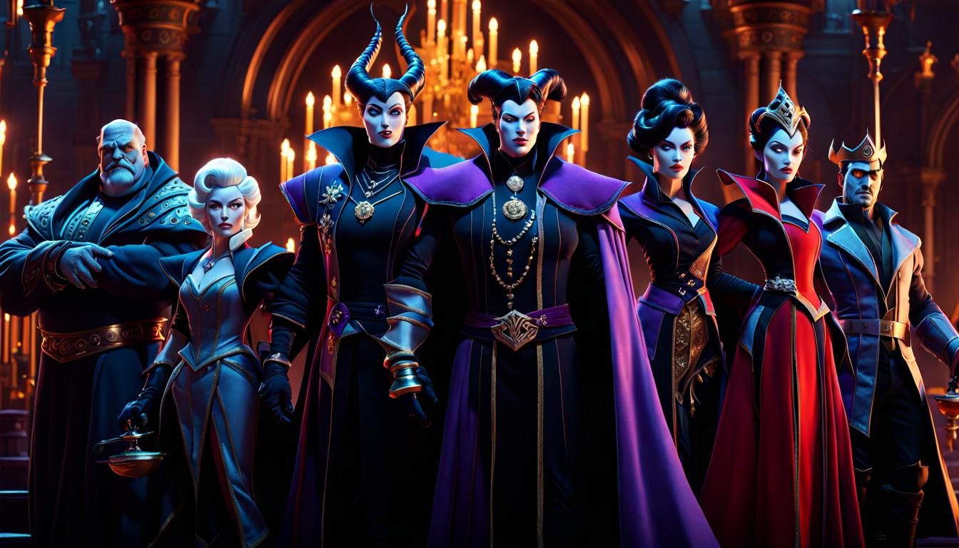 Disney Villains Assemble: Dark Fantasy Concept Art