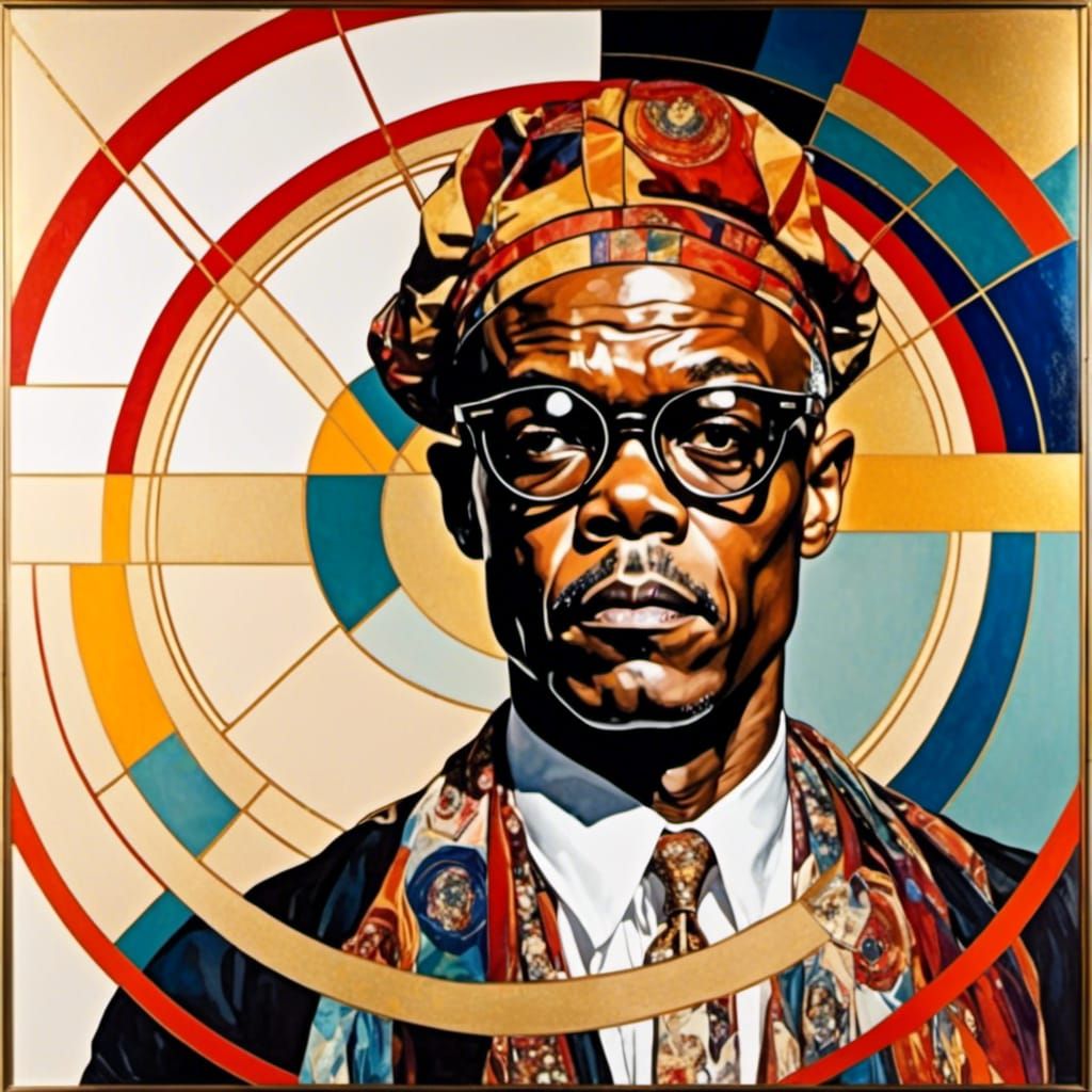 Psychedelic Portrait of Samuel L. Jackson