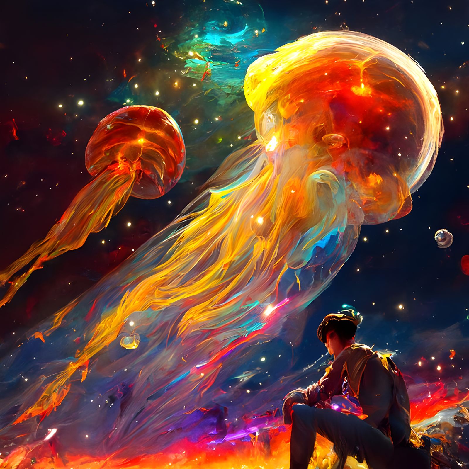 Dreaming jellyfish fantasies