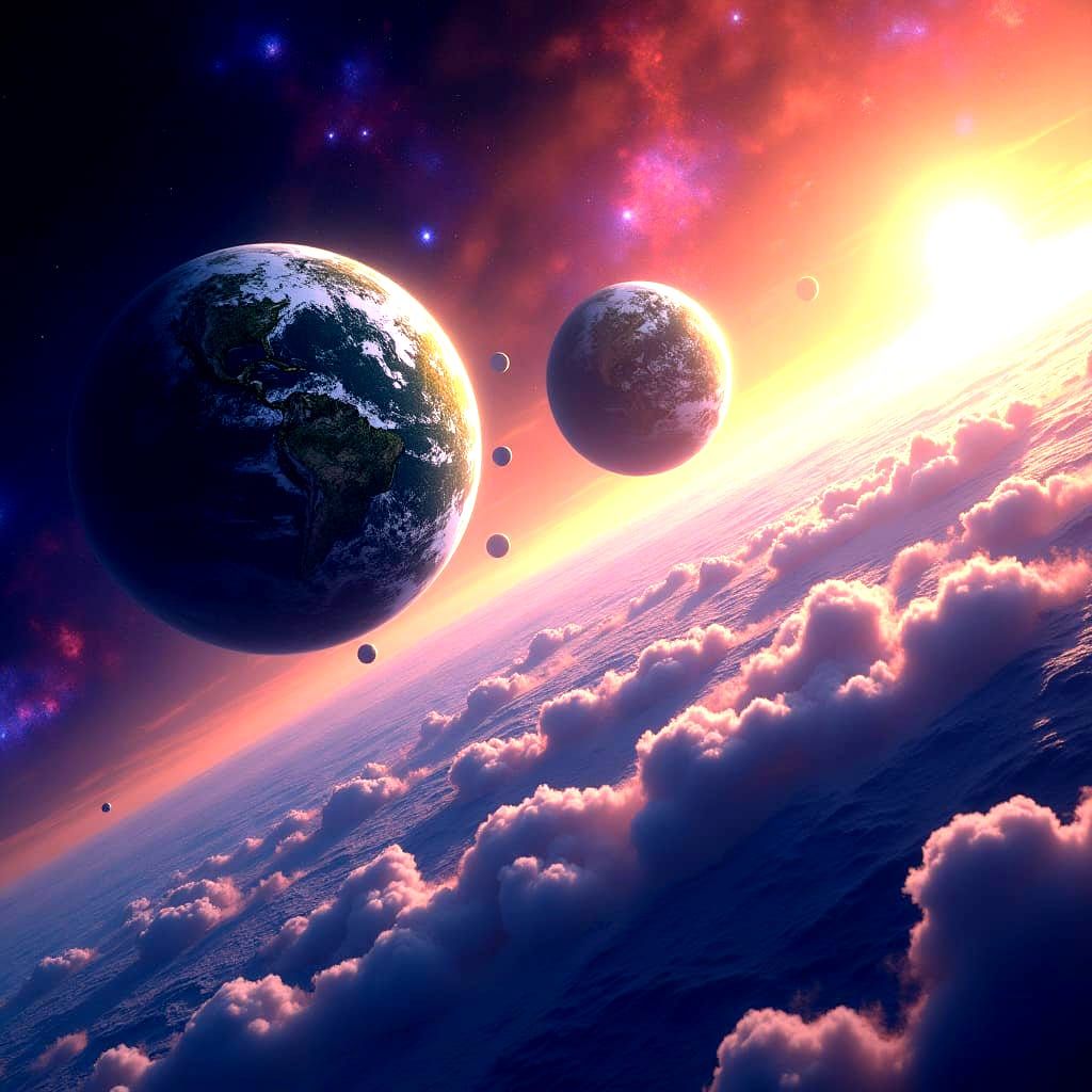 Two Earths in a Newly Generated Solar System