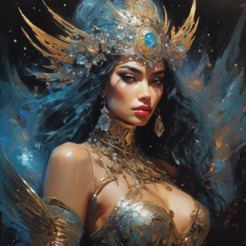 Singularity in Comic Sketch Oil Painting Style